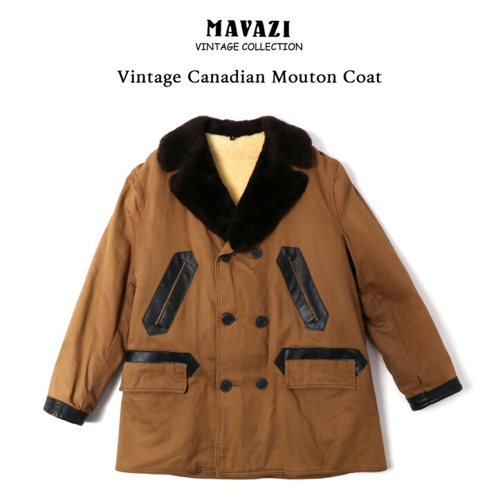 楽天市場】Vintage Canadian Mouton Coat ヴィンテージ カナディアン 