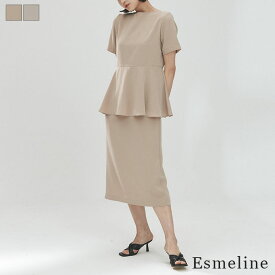 【 即日発送 】 セール┃ ジューリワンピース┃2色┃メール便可/返品交換不可┃Jenny and Flat┃ジェニアンドフラット┃ふんわりとしたペプラムデザインがウエストラインを美しく見せ、スタイルアップ効果も期待できます。素材感も肌触りが良く、快適な着心地を提供する