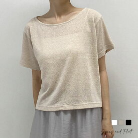 【 即日発送 】 ミドル丈シースールトップス┃全3色┃メール便可┃JennyandFlatジェニアンドフラット┃涼しげな素材とゆったりとしたロング丈が特徴で、夏の暑い日でも快適に過ごせます。フレア袖が可愛らしさをプラスし、シャーリングのディテールが洗練された印象を与る。