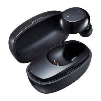 【WEB限定】 うのにもお得な 小型 軽量の片耳ヘッドセット 超小型Bluetooth片耳ヘッドセット 充電ケース付き MM-BTMH52BK