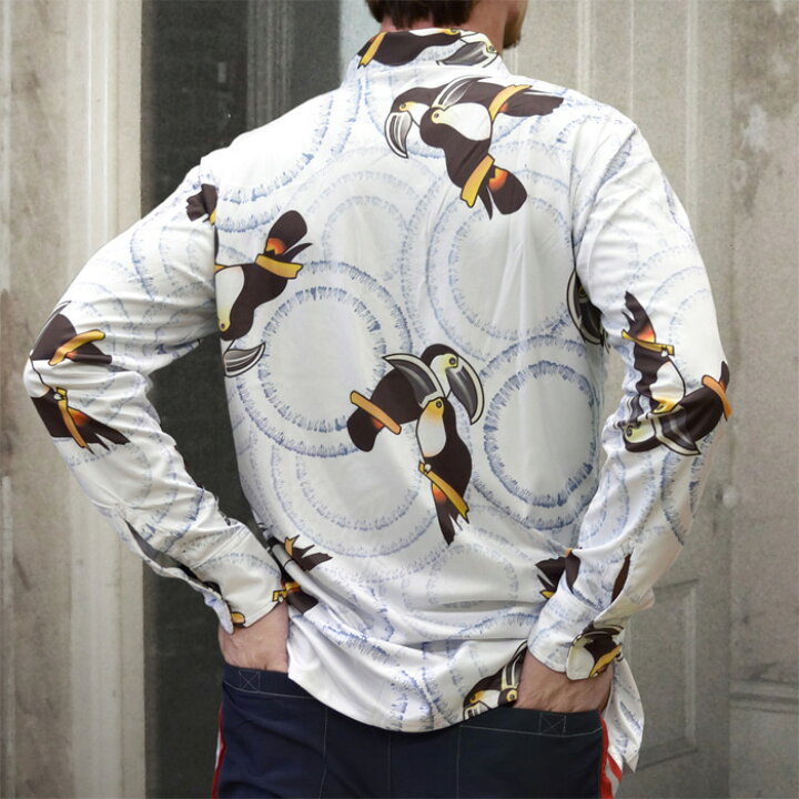 楽天市場 ディスコ シャツ デカ襟 タウカン柄 メンズファッション オールシーズン 70年代 アメリカ 長袖 ロングスリーブ Max Cady