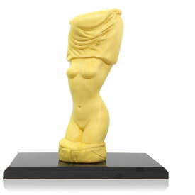 彫刻家 手彫り 一木彫り 裸婦像 イノセント 置物 本つげ 全長20cm