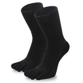 吸汗速乾 5本指クルーソックス 和紙の糸で編んだ かみのいと 靴下 2足組 抗菌 防臭 OJ1702
