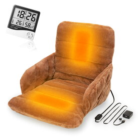 椅子用 ホットマット 腰すっぽりヒーター 低電力タイプ ZR-05SH ゼンケン正規品「湿度＆温度計」付き ヒーター付きクッション