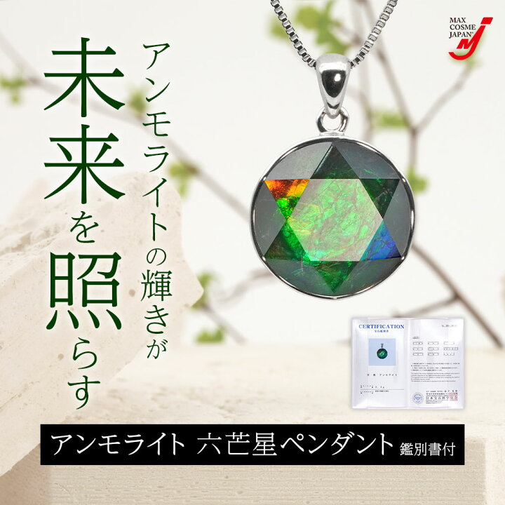 楽天市場】ネックレス ペンダント パワーストーン 開運 アンモライト 