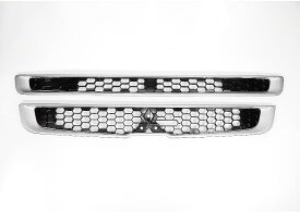 【送料無料】三菱 グリル ふそう NEW スーパーグレート 07 スーパーグレートフロントグリル アッパーグリル ロアグリル 2本セット 新品