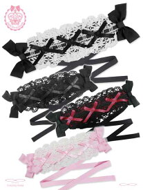 8WH033 ソルシェールリボントトロイスヘッドドレス