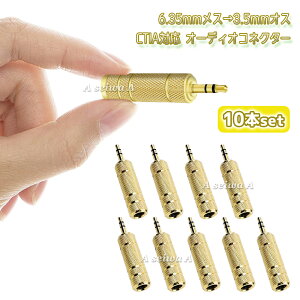 CTIAΉ 6.35mm X WbN 3.5mm IX vO I[fBI RlN^[ ϊ A_v^[ 10{Zbg  |Cg