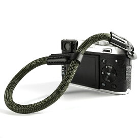 クライミングロープ カメラ用 ハンドストラップ グレイッシュカラー 全6色 カーキ グレー ピンク ブラック ベージュ レッド ポイント消化