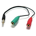 ステレオ3.5mm4極オス→音声・マイクメス 3.5mmステレオプラグ4極→音声・マイク分岐ケーブル ポイント消化