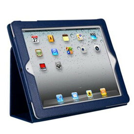 Apple 初代iPad 専用 レザー調 スタンド ケース ipad1 ネイビー ポイント消化