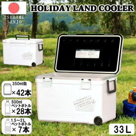 【最大1000円OFFクーポン! 4/17(金)09:59まで】クーラーボックス 33L 日本製 大容量 軽量4.05kg ホワイト コンパクト 保冷ボックス 幅57.4cm 奥行31.5cm 高さ36.9cm アウトドア キャンプ BBQ ピクニック 運動会 花見 ドライブ 海水浴 レジャー用品 【送料無料】