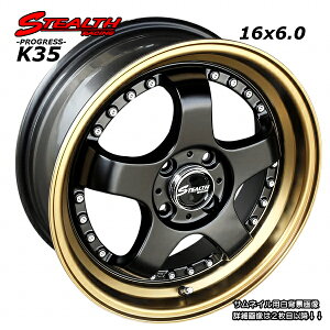  STEALTH Racing K35 O㕝LX[p[fB[v2i!!16x6.0J@`[jOylpzC[4{set