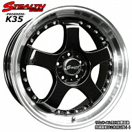 ■ STEALTH Racing K35 ■17X7.0J　OFF+42　PCD100人気の2段スーパーディープリム!!追加サイズ5穴モデル!…