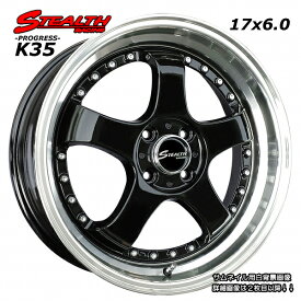 ■ STEALTH Racing K35 ■前後幅広＆スーパーディープ2段リム!!17x6.0J　チューニング軽四専用ホイールHankook 165/40R17 タイヤ付4本セット