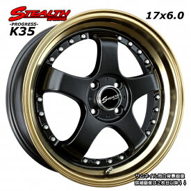 ■ STEALTH Racing K35 ■前後幅広＆スーパーディープ2段リム!!17x6.0J　チューニング軽四専用ホイールHankook 165/40R17 タイヤ付4本セット