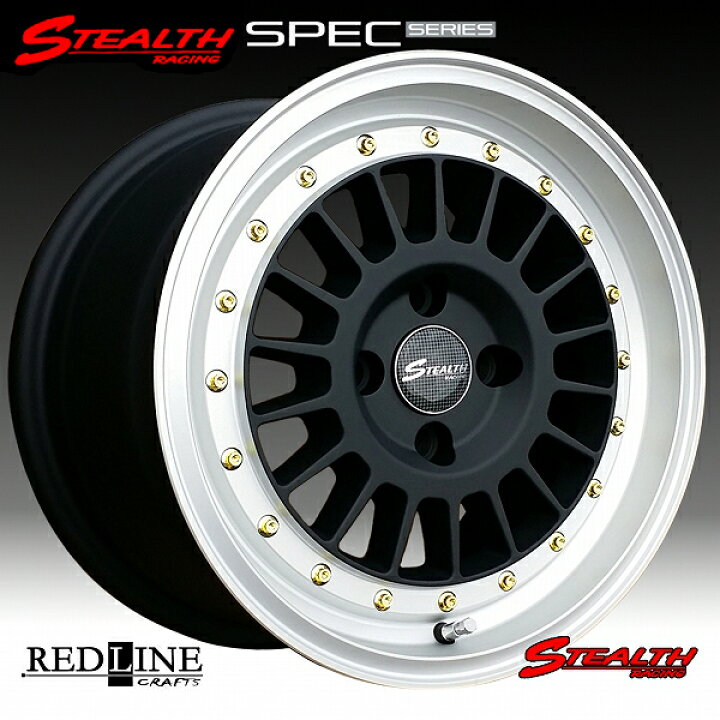 楽天市場】□ STEALTH Racing Spec-03 □15x7.0J OFF+35 4H/PCD100 