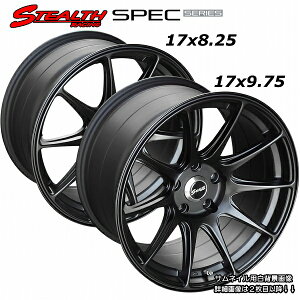  STEALTH Racing SPEC-01 Oٕ@(F)17X8.25J (R)17X9.75J@4{Zbg艮/`[jOJ[ɂߕLTCY!!t]̃[VOfUC