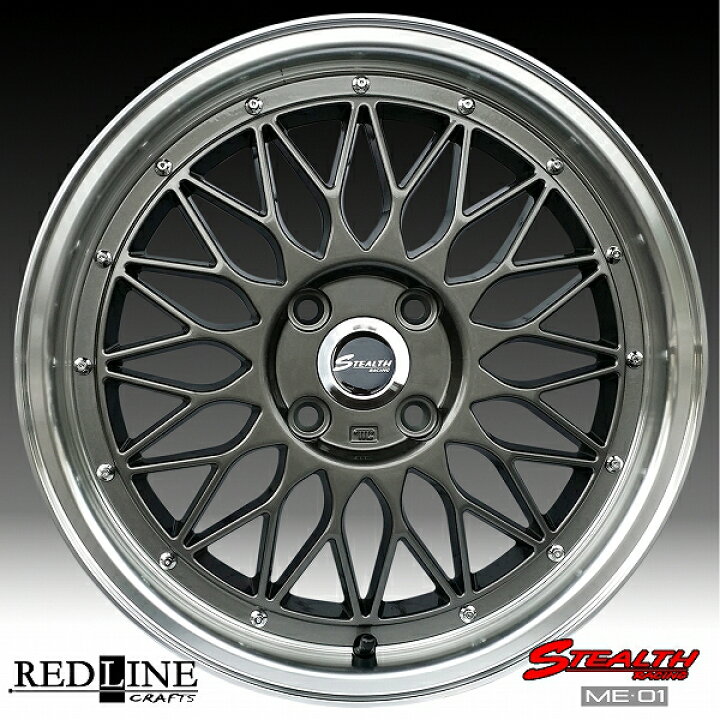 楽天市場】□ STEALTH Racing ME01 □16x5.5J 軽四用/人気のメッシュ 