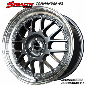  STEALTH Racing COMMANDER 02 17x7.0J@OFF+38@PCD100[/i/JX^TCY!!RpNgJ[/`[jOJ[ɂǂ!!