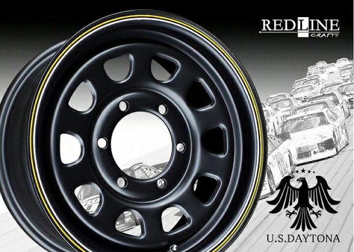 楽天市場】□ U.S.Daytona デイトナ □マットブラックカラー ホイール4 