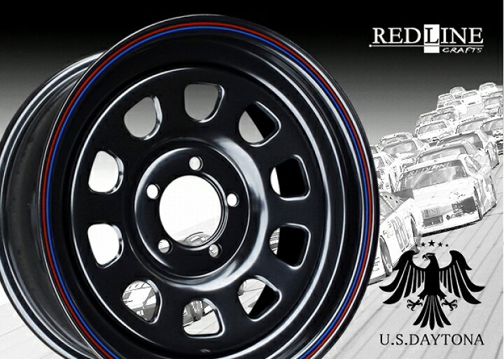 楽天市場】□ U.S.Daytona デイトナ □オフセット+20 PCD114.3ブラック 