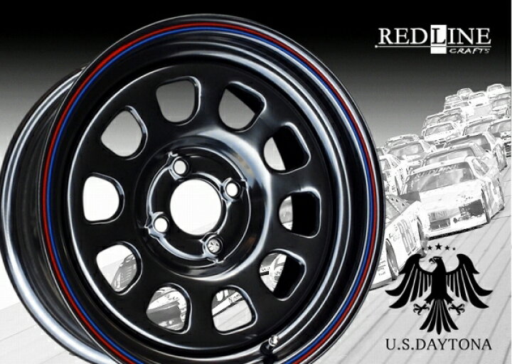 楽天市場】□ U.S.Daytona デイトナ □15x7.0J 前後異オフセット +30/+ 