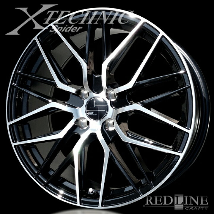 楽天市場】□ X-TECHNIC Spider □17x7.5J OFF+42 4H/PCD100精悍な 