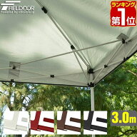 【楽天1位】タープテント 3.0m 専用 サイドフレーム 強化サポート スチール 4本セット 3m用 3m タープ テ…