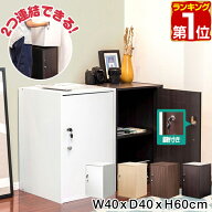 【楽天1位】書庫 鍵付き収納 収納ラック 40x40x60cm ロッカー 収納棚 扉付き 鍵付きラック ファイルラッ…