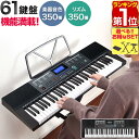 【楽天1位】RiZKiZ 電子キーボード 61鍵盤 選べるスタンド＆チェアセットも 電子ピアノ シンセサイザー AC/乾電池駆動…