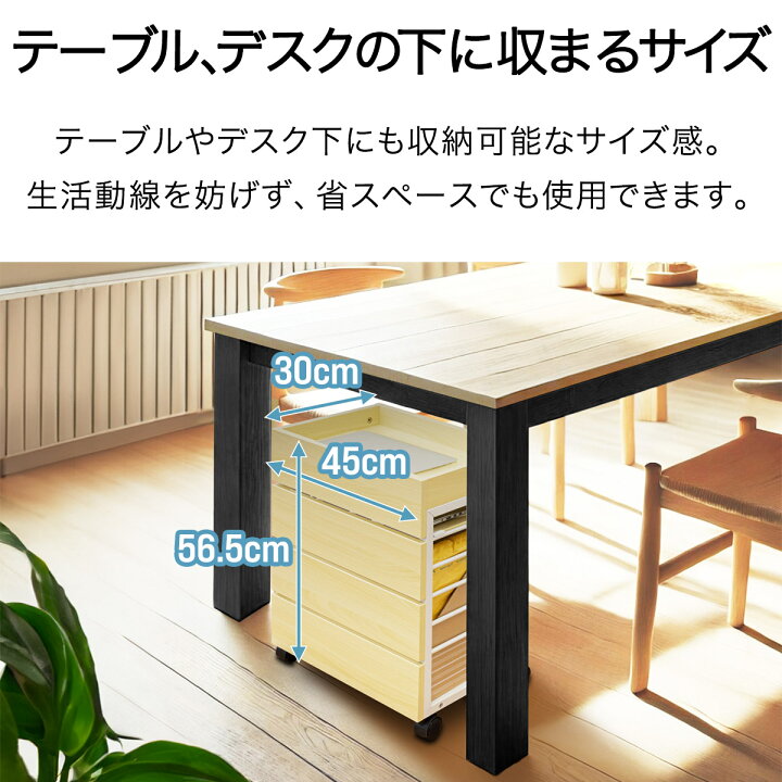 楽天市場】【楽天1位】サイドワゴン キャスター付き サイドラック  