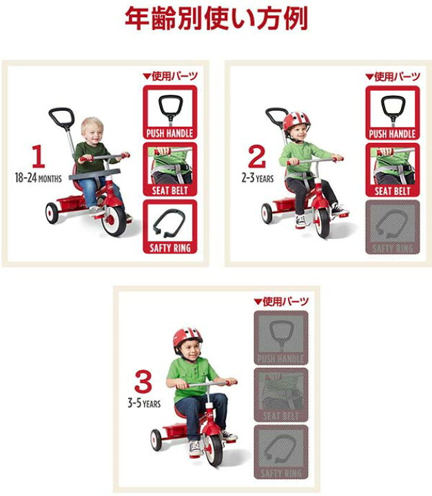 楽天市場】【楽天1位】Radio Flyer ラジオフライヤー 3-in-1 トライク 