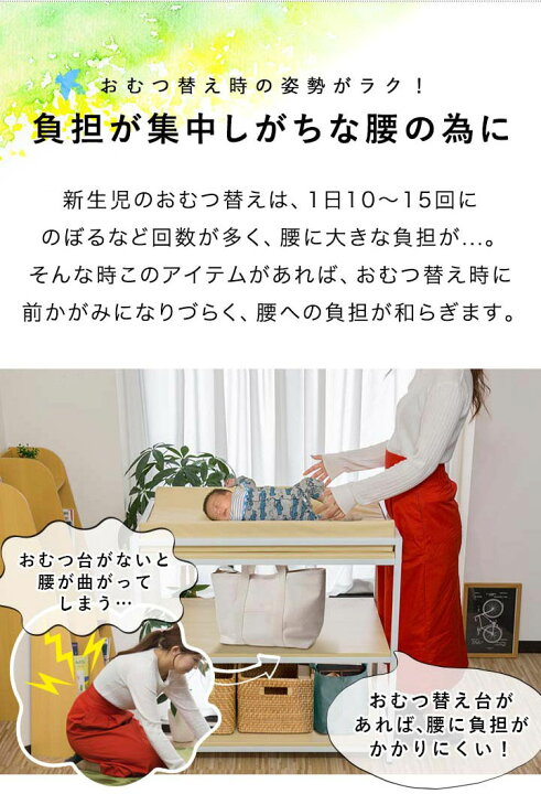楽天市場】【楽天1位】オムツ交換台 おむつ台 おむつ替え台 おむつ交換 