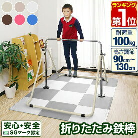 【6,930円→SALE6,490円〜1/16(金)01:59まで】【楽天1位】RiZKiZ 鉄棒 室内 子供 耐荷重100kg 折りたたみ鉄棒 安全 SGマーク 家庭用 トレーニング 子ども 3才〜 逆上がり ぶら下がり てつぼう 折り畳み 男の子 女の子 保育園 幼稚園 小学 ★[送料無料]