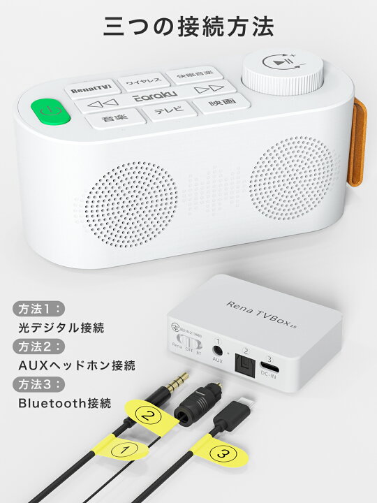 楽天市場】[2025 ゼロ遅延版・優音] テレビ スピーカー 手元スピーカー 