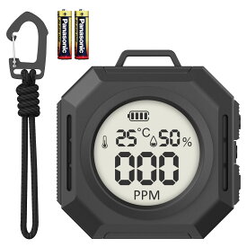 「クーポンで3399円+P5倍！」 【2025年新登場・日本アウトドア専用設計】一酸化炭素チェッカー 3in1一酸化炭素濃度/温度/湿度 高精度・瞬間検知 0PPMから検知 モノンズ(Monons) 大画面・大文字・大音量 日本語音声 乾電池付き 一酸化炭素検知器 一酸化炭素警報器 キャンプ