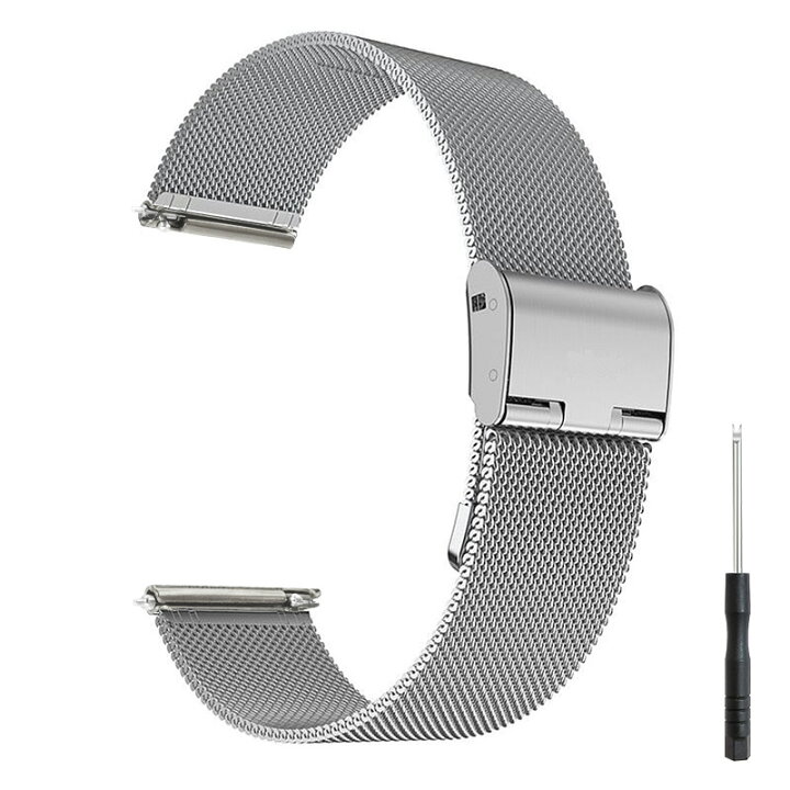 【高評価4.42点】スマートウォッチ バンド ステンレス メッシュ ステンレスメッシュ時計バンド ステンレスバンド 20mm 22mm 18mm 着せ替え カスタム 腕時計 おしゃれ HUAWEI WATCH GT3 pro ベルト 通気性 メタル 交換用バンド 高級感 バックル式 スタイリッシュ ... スマートウォッチバンド18mm3本セット