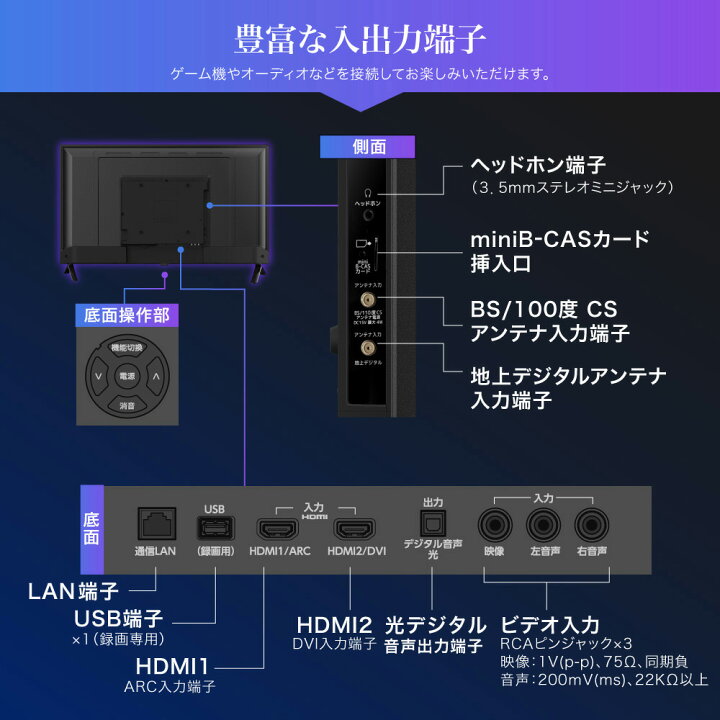 楽天市場】【公式店】 テレビ 40型 液晶テレビ フルハイビジョン 40V 