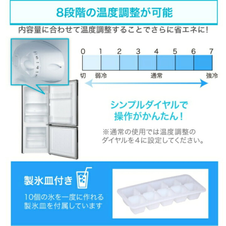楽天市場】【公式店】 冷蔵庫 2ドア 117L [ 冷蔵室 87L 冷凍室 30L 