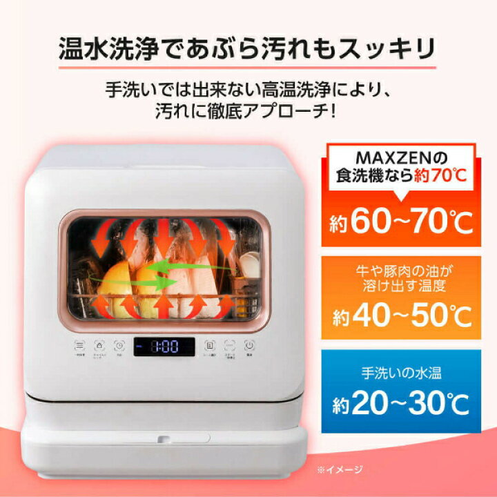 楽天市場】食器洗い乾燥機 ( 3人用・食器点数15点 + 小物 ) 工事不要 