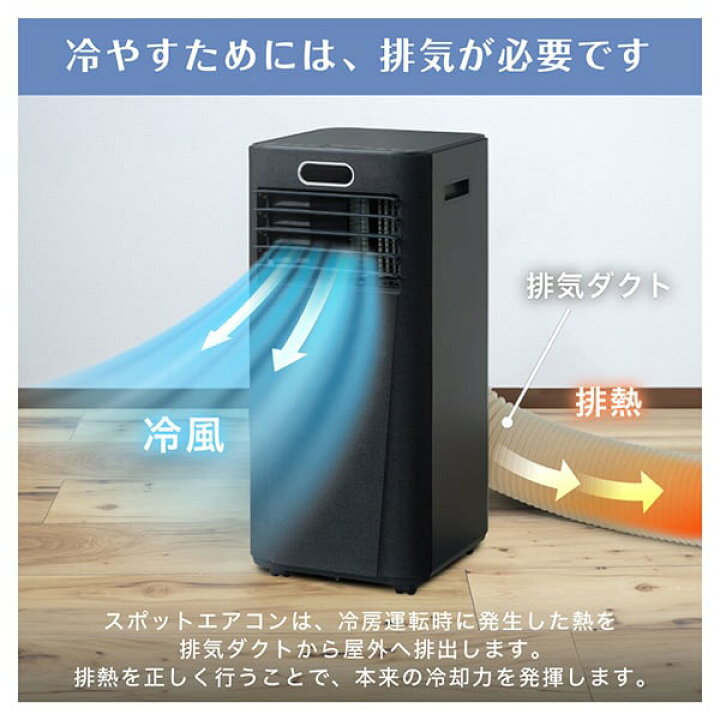 楽天市場】【公式店】 スポットクーラー 工事不要 家庭用 8-12畳 除湿 