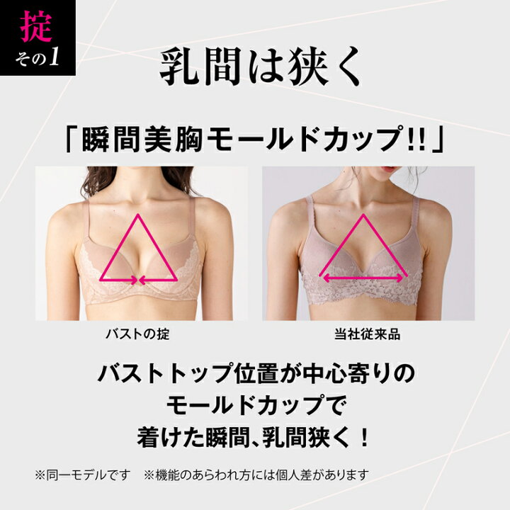 楽天市場 10 Off ルシアン Lecien Lecien シルエット革命ブラ 3 4カップブラジャー B C Dカップ Blue Wing ブルーウイング