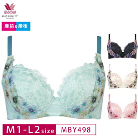 23%OFF ワコール マタニティ Wacoal MATERNITY ワコールマタニティ 産前産後兼用 ハグするブラforママ ノンワイヤー 3/4カップブラジャー マタニティM1-L2サイズ MBY498
