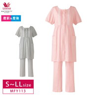 23%OFF ワコール wacoal マタニティ 産前・産後兼用 パーソナルウェア パジャマ 半袖＜授乳開き付き＞ MF…