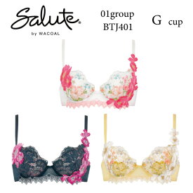 28%OFF ワコール Wacoal サルート salute 01グループ 01G プッシュアップブラ 3/4カップ 下着 単品 ブラジャー レディース 女性 Gカップ BTJ401