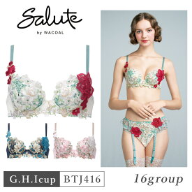 25%OFF ワコール Wacoal サルート salute 16グループ 16G P-UPブラ プッシュアップ 3/4カップブラジャー 下着 単品 レディース 女性 G・H・Iカップ BTJ416