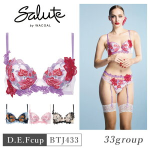 25%OFF ���R�[�� Wacoal �T���[�g salute 33�O���[�v 33G �v�b�V���A�b�v P-UP 3/4�J�b�v�u���W���[ ���� �P�i ���f�B�[�X ���� D�EE�EF�J�b�v BTJ433 glm