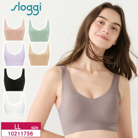 トリンプ Triumph スロギー sloggi G068 ZERO FEEL オーガニックコットン カップ付きハーフトップ ノンワイヤー 無縫製 綿混 (LLサイズ) 10211756 scp bu_tr