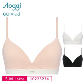 Triumph トリンプ sloggi スロギー GO Vivid ゴーコットン ノンワイヤー ハーフトップ ブラジャー S・M・Lサイズ 10223234 lo_tr